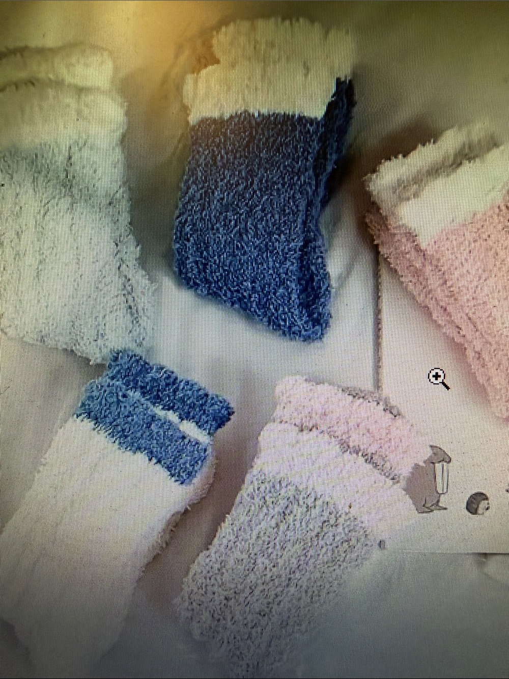 5 pair Cozy Plush Women's Socks - Pink, Blue, Cream. 🆕